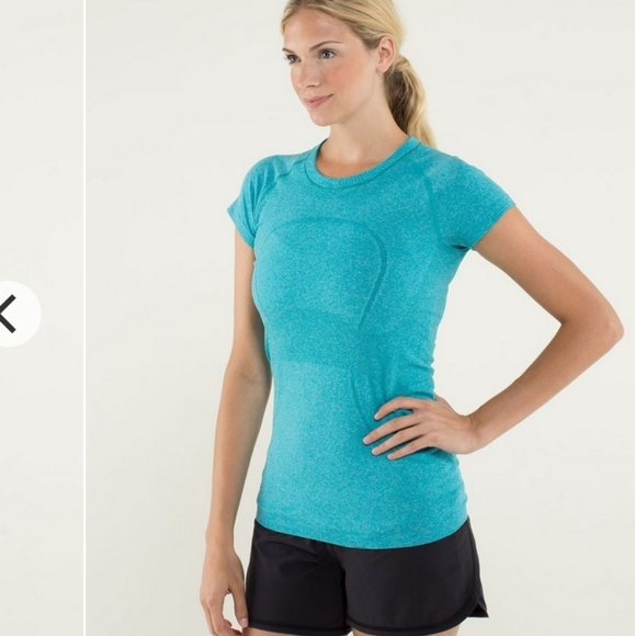Lululemon Run: Swiftly Tech Short Sleeve - Surge Teal - Size 2 - Picture 12 of 15